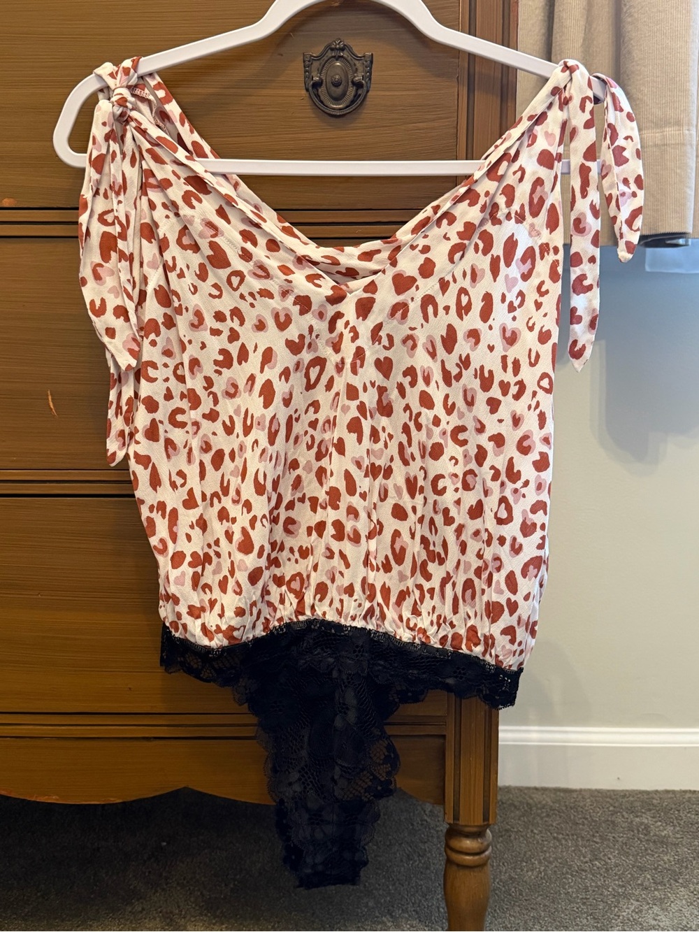 Free People Leopard Print Bodysuit